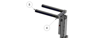 4 - Plastic insert for hollow profile 50x50x3