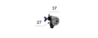 27 - Wheel D100 with brake-GLOBE