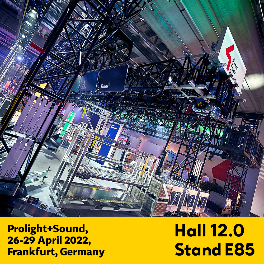 Visit us at Prolight+Sound 2022