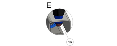 16 - nut M6 self-locking